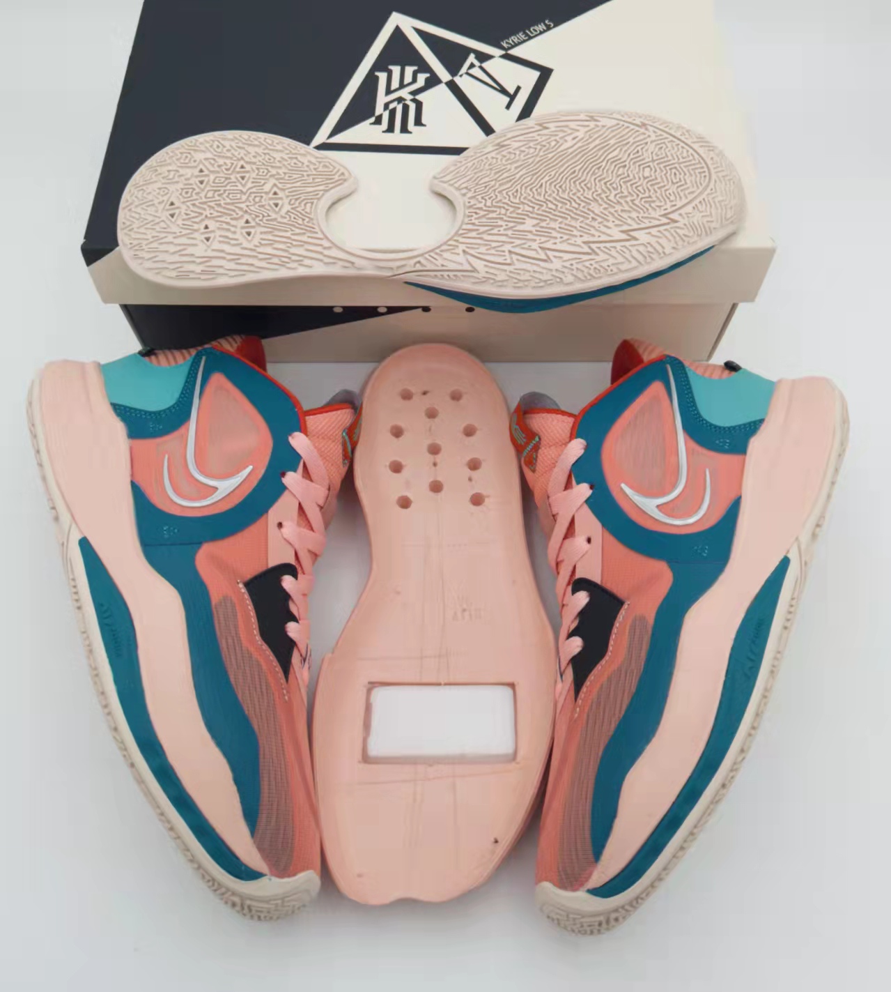 Nike Kyrie 5 Low Orange Blue Shoes